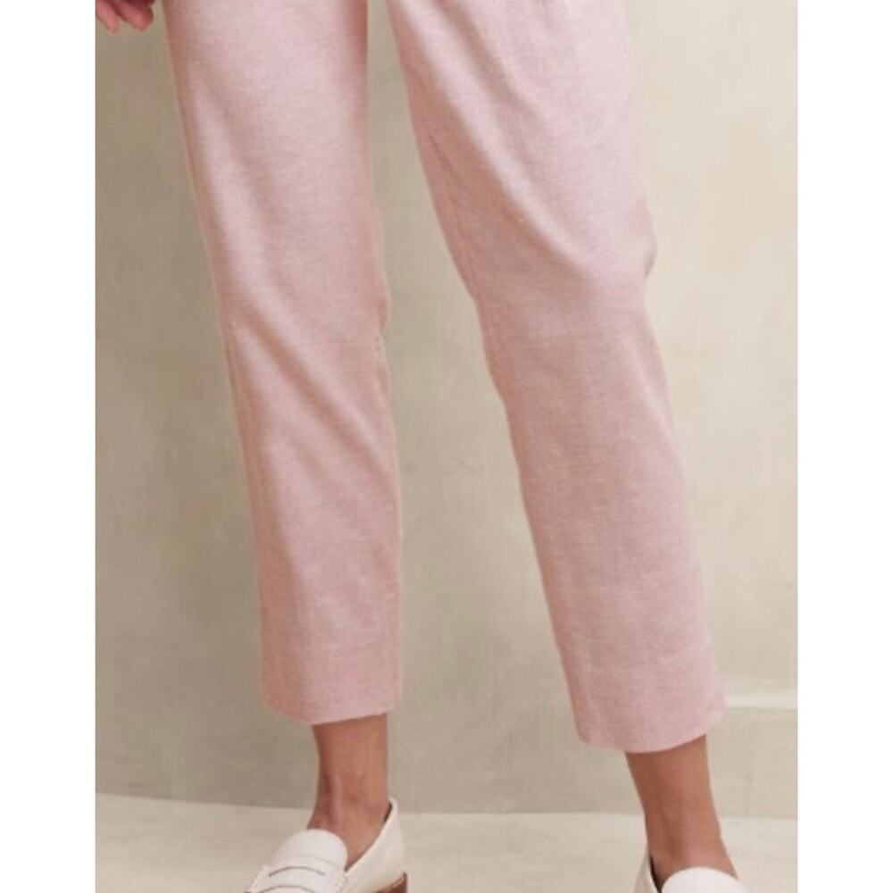 Banana Republic Linen Herringbone Pleated Pant - Picture 3 of 7